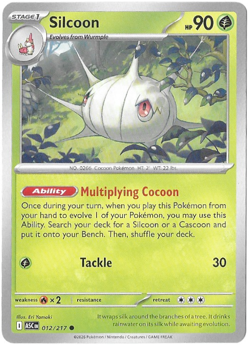 Ascending Heroes: Silcoon - 012/217 - Normal - NM