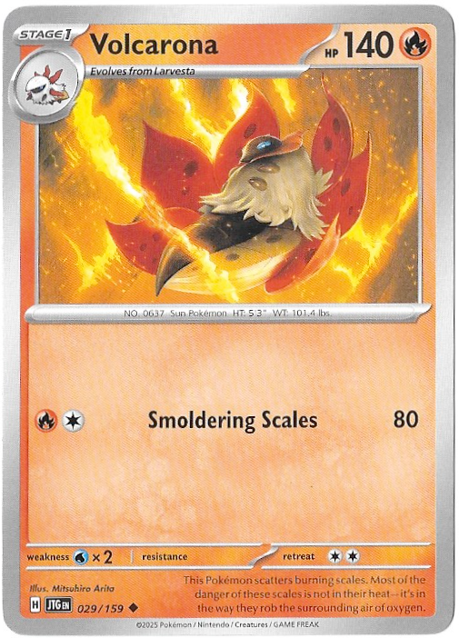 Journey Together: Volcarona - 029/159 - Normal - NM