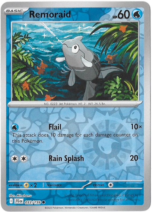 Journey Together: Remoraid - 033/159 - Reverse Holofoil - NM