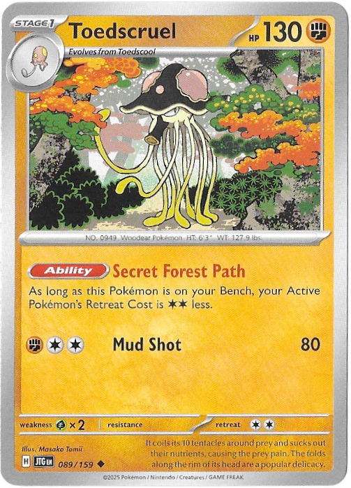 Journey Together: Toedscruel- 089/159 - Normal - NM