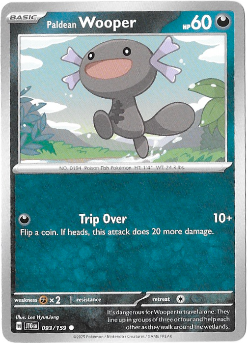 Journey Together: Wooper - 093/159 - Normal - NM