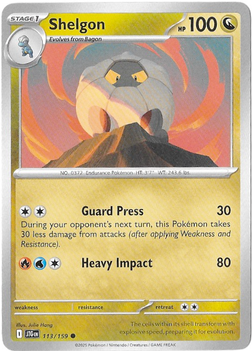 Journey Together: Shelgon - 113/159 - Normal - NM