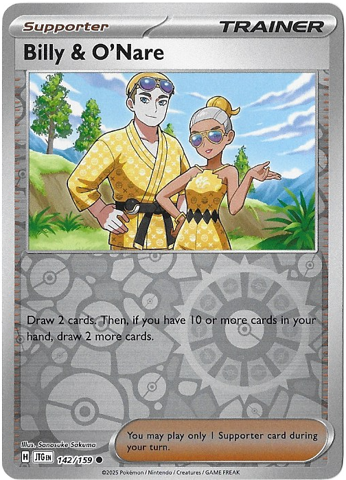 Journey Together: Billy & O'Nare - 142/159 - Reverse Holofoil - NM