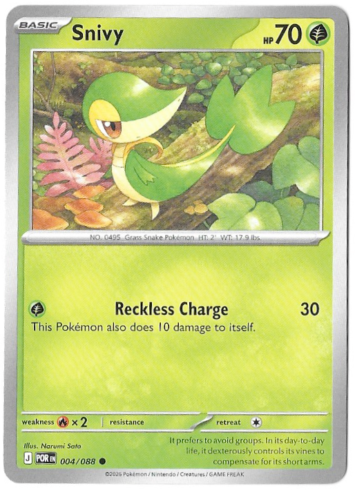 Perfect Order: Snivy - 004/088 - Normal - NM