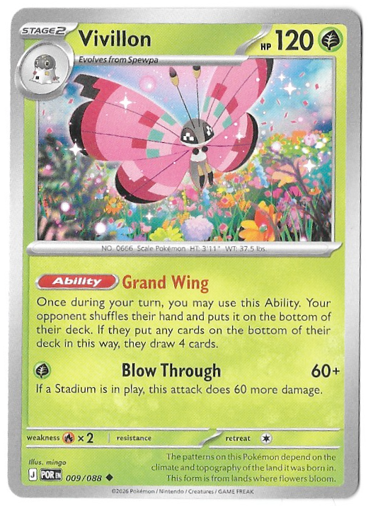 Perfect Order: Vivillon - 009/088 - Normal - NM