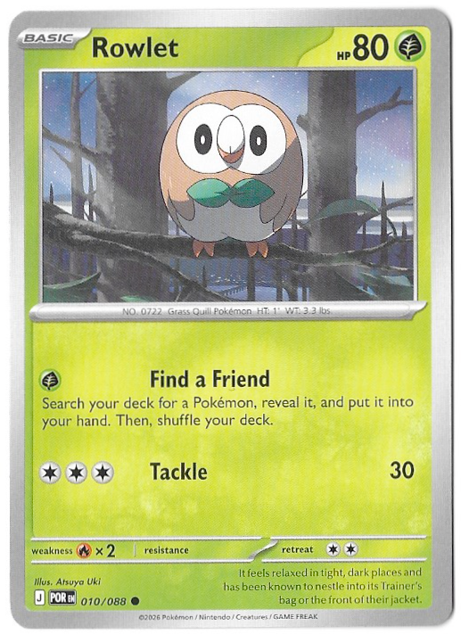 Perfect Order: Rowlet - 010/088 - Normal - NM