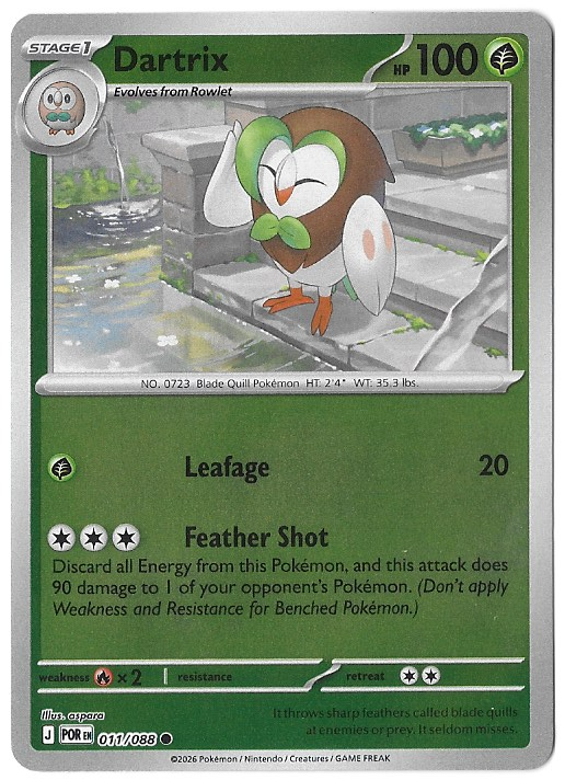 Perfect Order: Dartrix - 011/088 - Reverse Holofoil - NM
