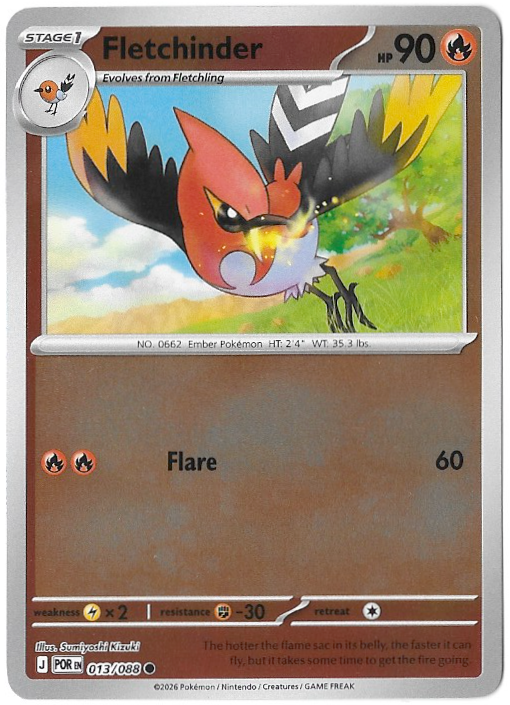 Perfect Order: Fletchinder - 013/088 - Reverse Holofoil - NM